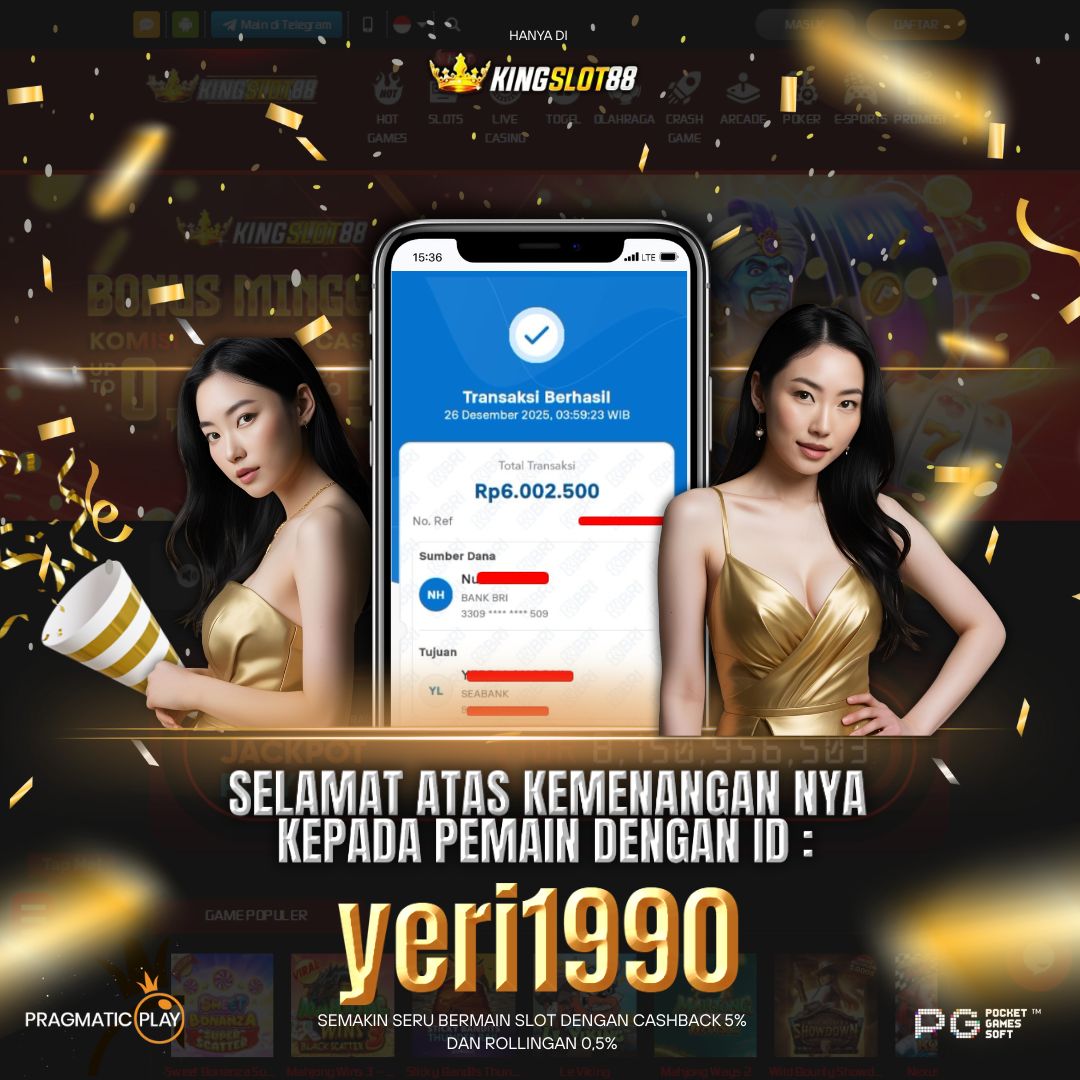 SELAMAT ATAS KEMENANGANNYA UNTUK ID :yeri1990